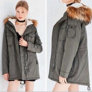 NWT! Urban Outfitters Sherpa Lined Parka